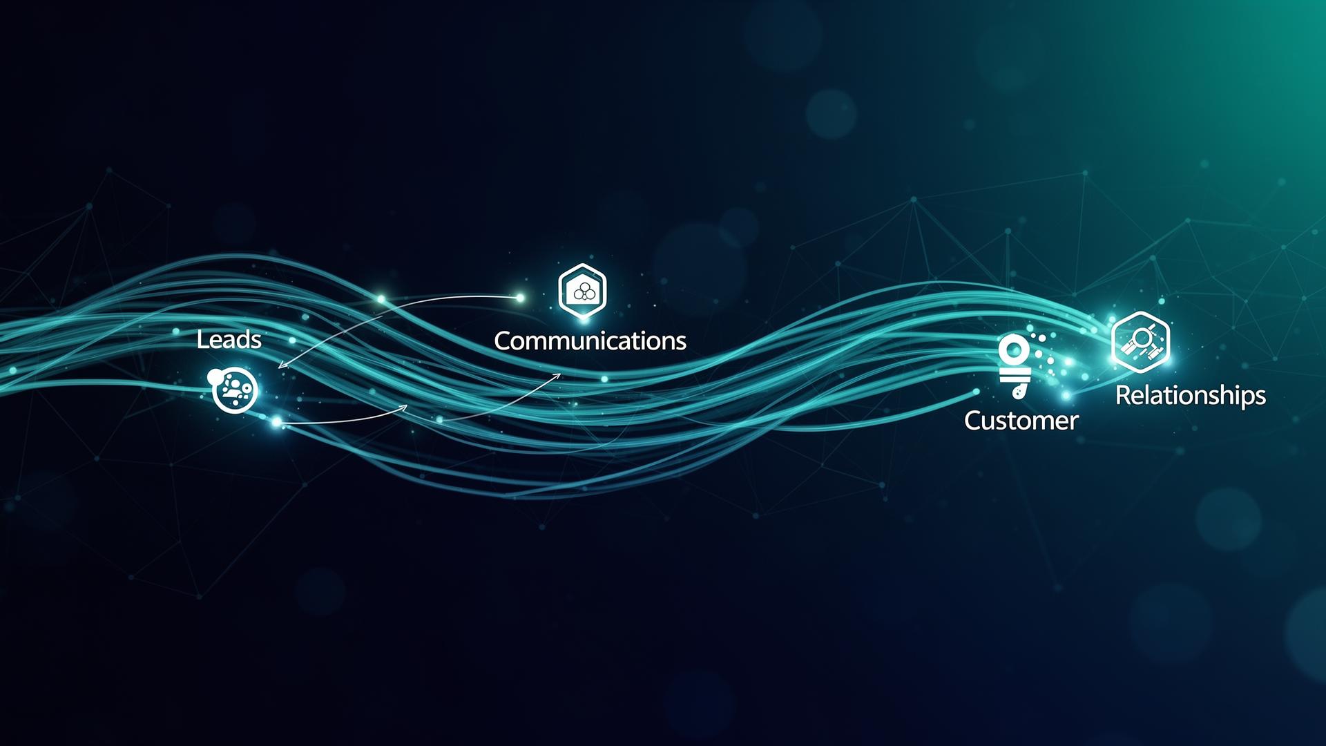 Connected business systems visualization